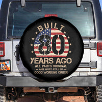 Funny 80th Birthday Spare Tire Cover Vintage US Flag Built 80 Years Ago Parts Original