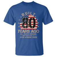 Funny 80th Birthday T Shirt Vintage US Flag Built 80 Years Ago Parts Original