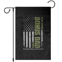 Best Effin Bonus Dad Ever Garden Flag Vintage Step Dad American Flag
