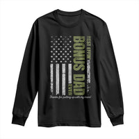 Best Effin Bonus Dad Ever Long Sleeve Shirt Vintage Step Dad American Flag