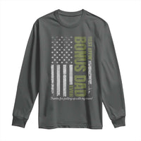 Best Effin Bonus Dad Ever Long Sleeve Shirt Vintage Step Dad American Flag