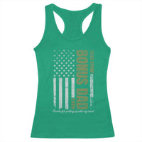 Best Effin Bonus Dad Ever Racerback Tank Top Vintage Step Dad American Flag