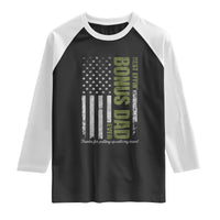 Best Effin Bonus Dad Ever Raglan Shirt Vintage Step Dad American Flag