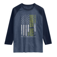 Best Effin Bonus Dad Ever Raglan Shirt Vintage Step Dad American Flag