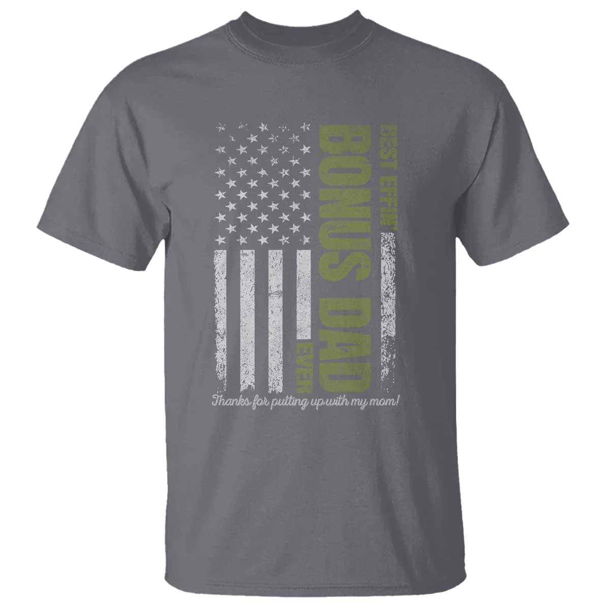 Best Effin Bonus Dad Ever T Shirt Vintage Step Dad American Flag