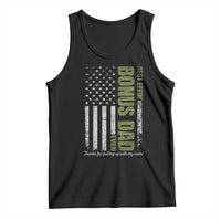 Best Effin Bonus Dad Ever Tank Top Vintage Step Dad American Flag