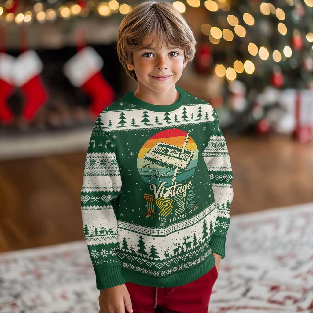 Vintage 1936 Ugly Christmas Sweater 90th Birthday Turning 90 Year Old Gifts