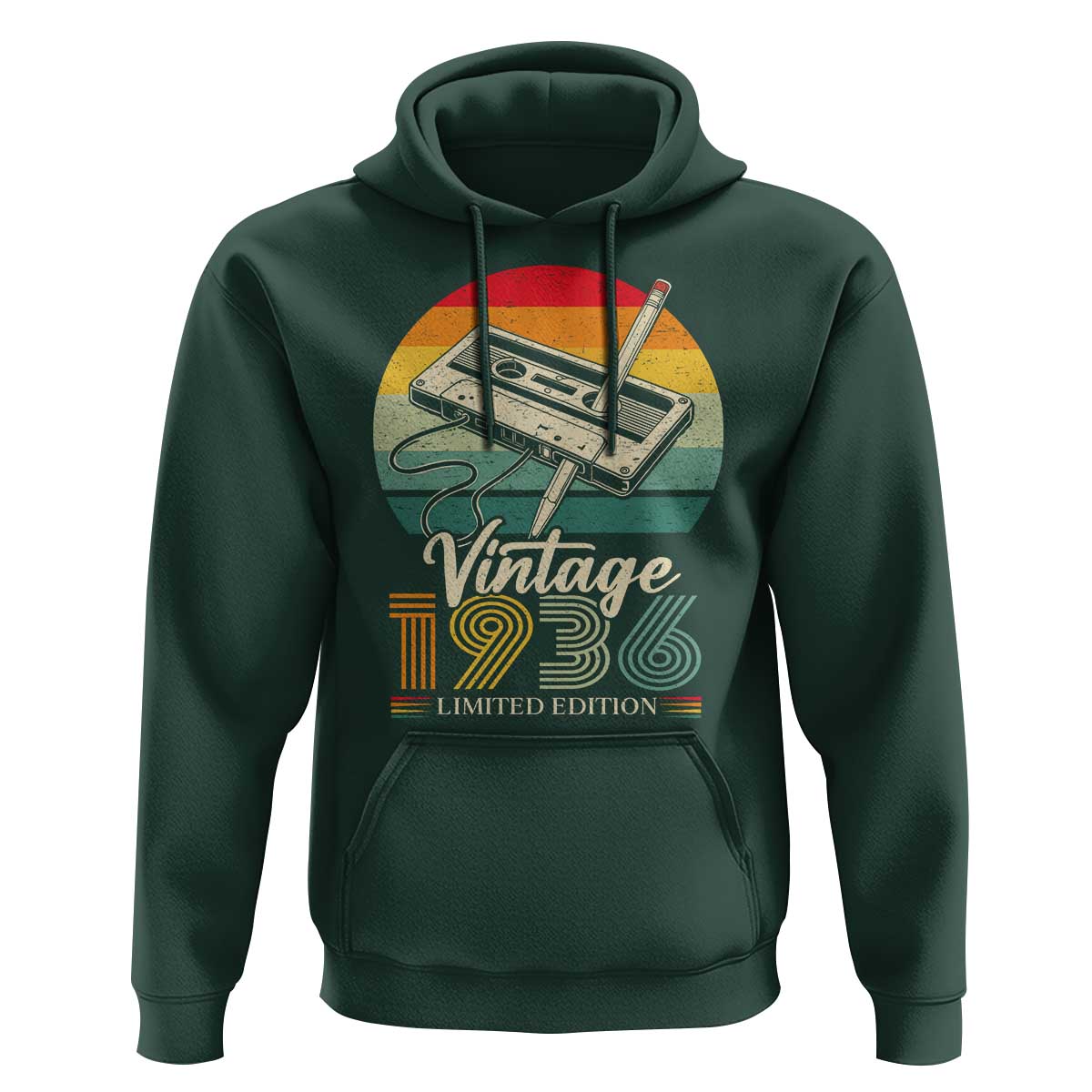 Vintage 1936 Hoodie 90th Birthday Turning 90 Year Old Gifts