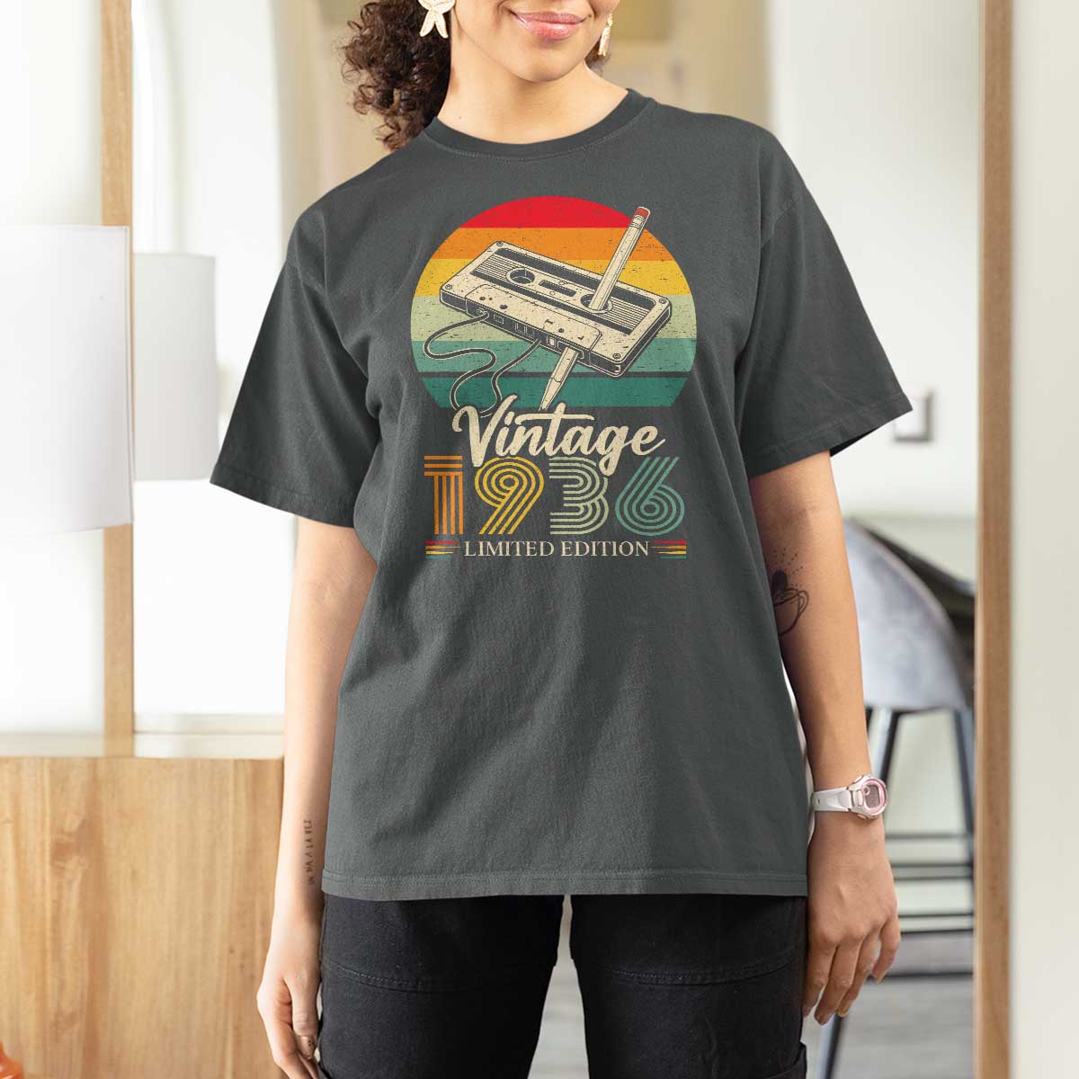 Vintage 1936 T Shirt For Women 90th Birthday Turning 90 Year Old Gifts