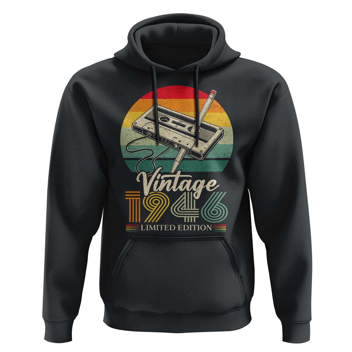 Vintage 1946 Hoodie 80th Birthday Turning 80 Year Old Gifts