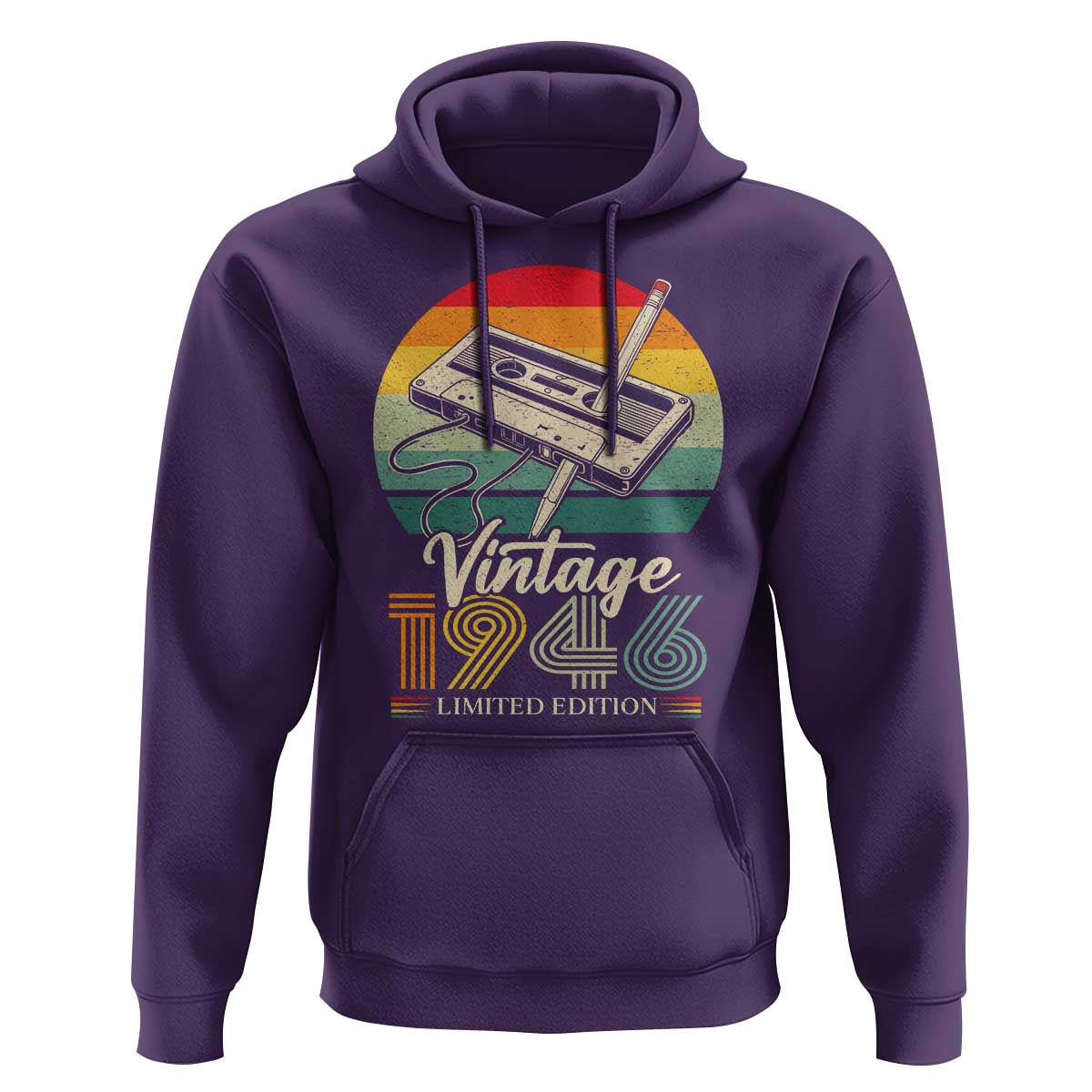 Vintage 1946 Hoodie 80th Birthday Turning 80 Year Old Gifts