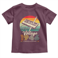 Vintage 1946 Toddler T Shirt 80th Birthday Turning 80 Year Old Gifts