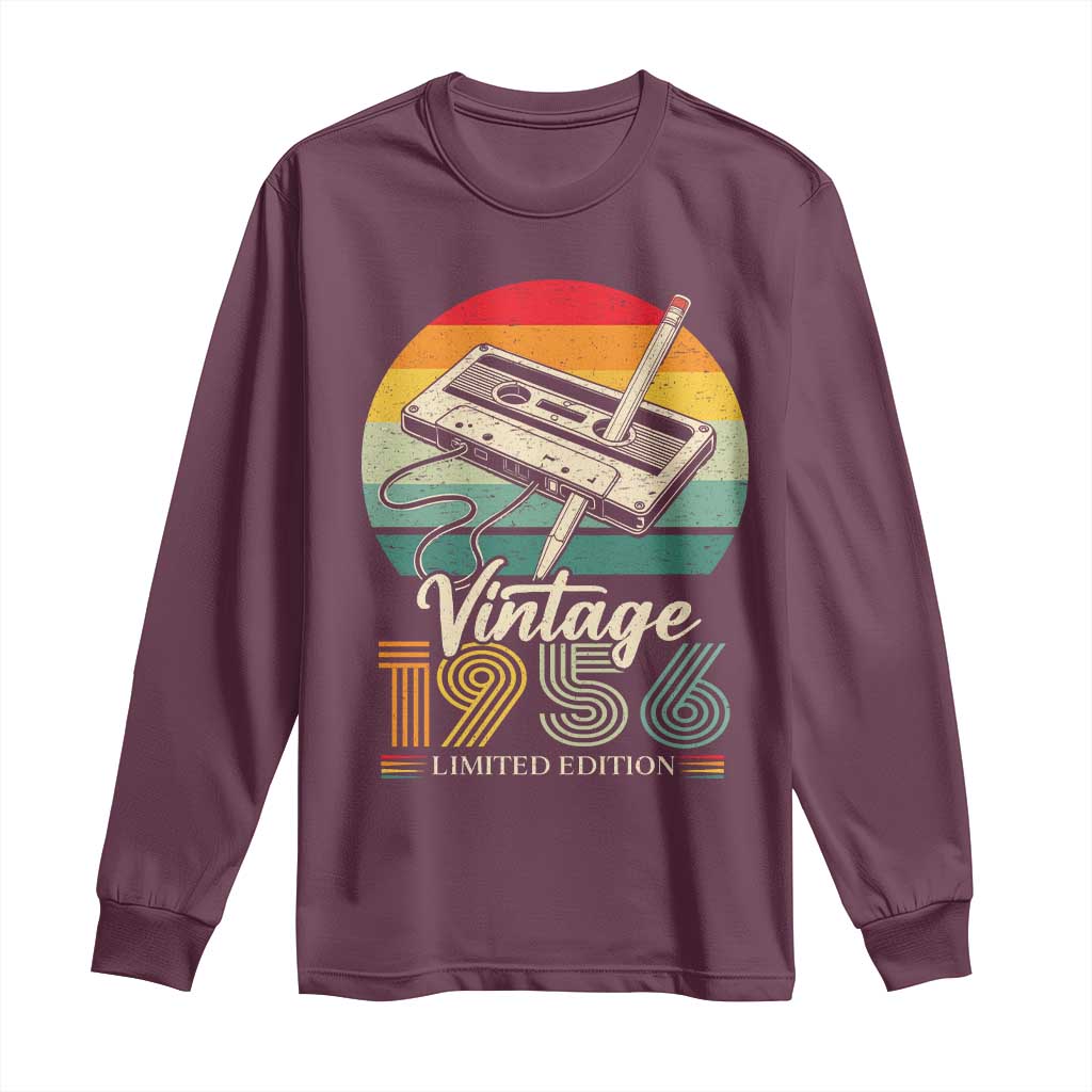 Vintage 1956 Long Sleeve Shirt 70th Birthday Turning 70 Year Old Gifts