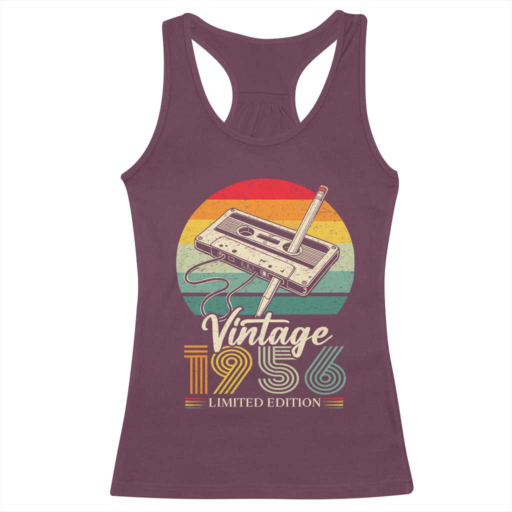 Vintage 1956 Racerback Tank Top 70th Birthday Turning 70 Year Old Gifts