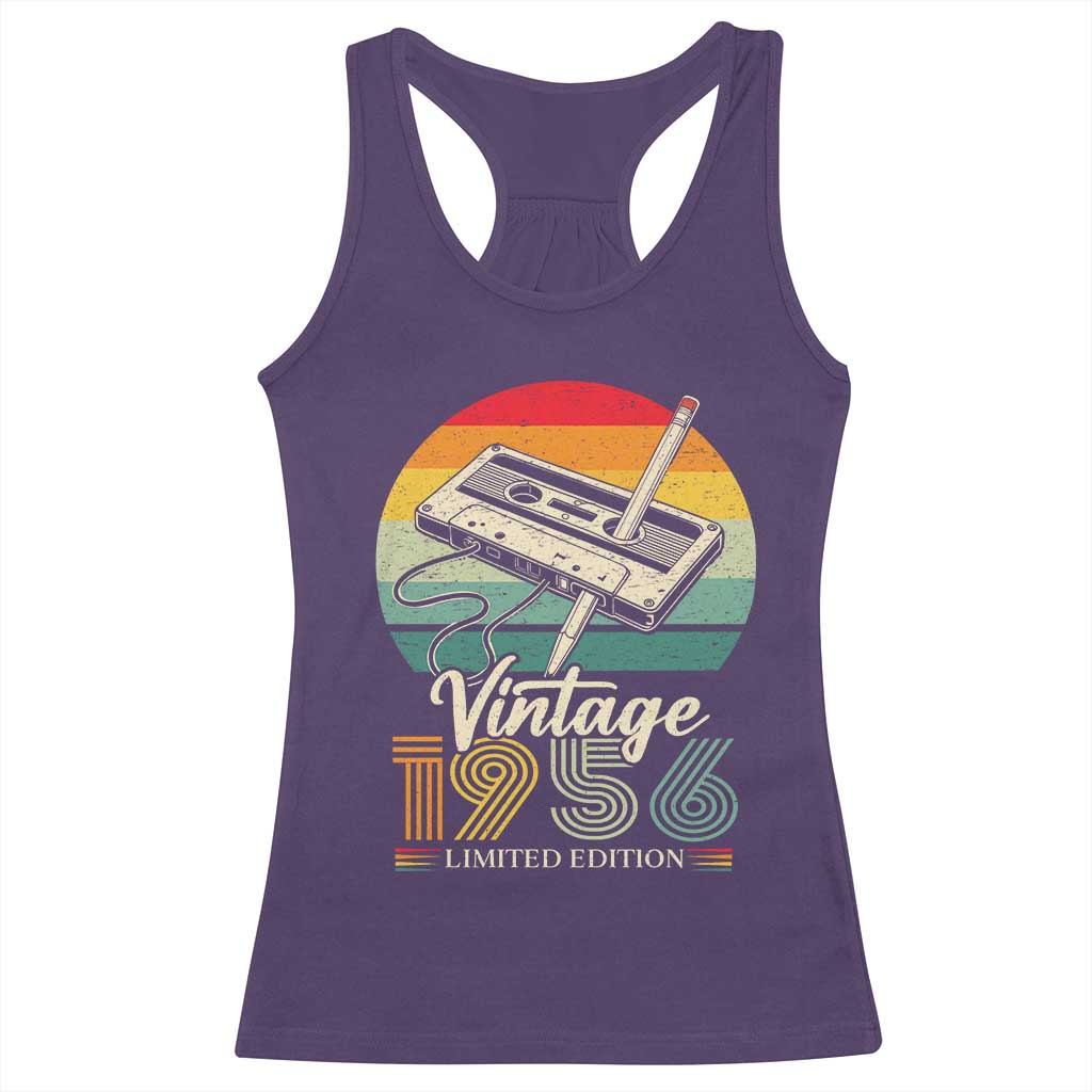Vintage 1956 Racerback Tank Top 70th Birthday Turning 70 Year Old Gifts