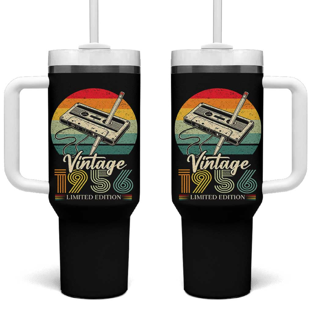 Vintage 1956 Tumbler With Handle 70th Birthday Turning 70 Year Old Gifts