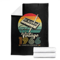 Vintage 1966 Throw Blanket 60th Birthday Turning 60 Year Old Gifts
