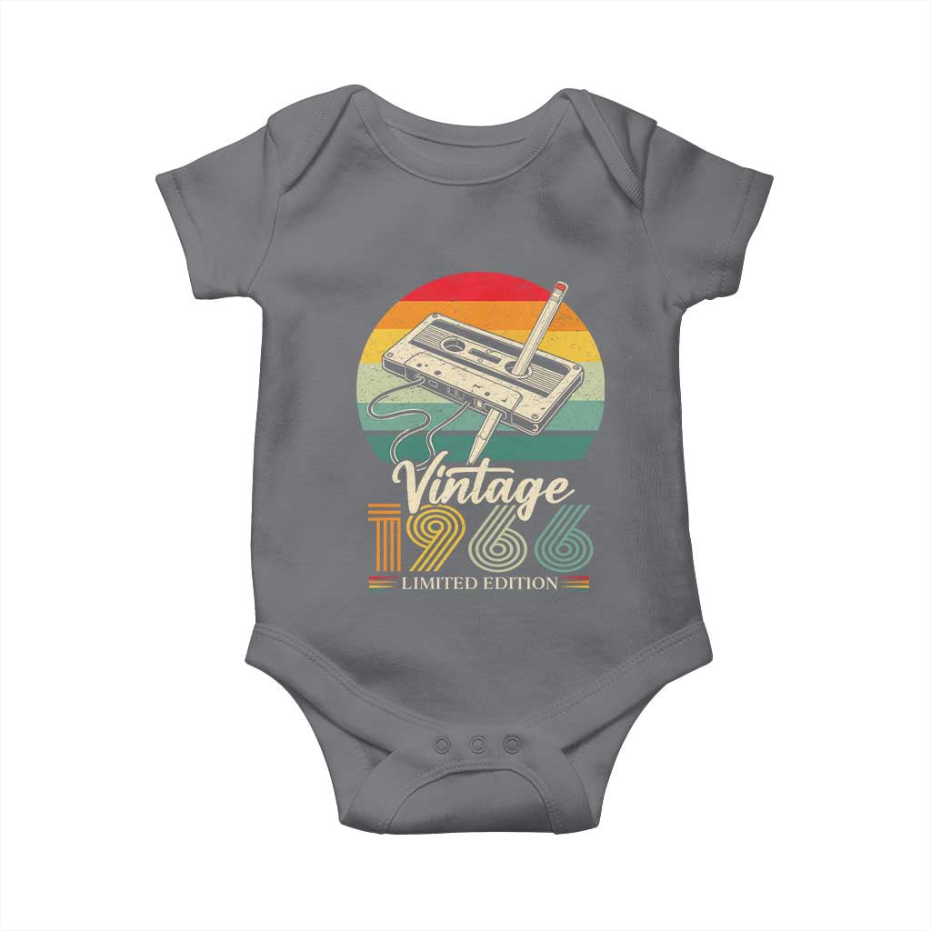 Vintage 1966 Baby Onesie 60th Birthday Turning 60 Year Old Gifts