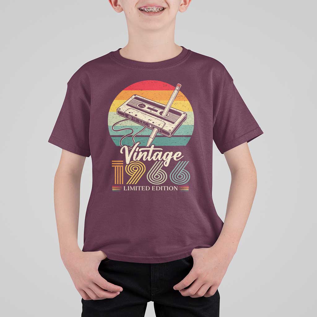 Vintage 1966 T Shirt For Kid 60th Birthday Turning 60 Year Old Gifts