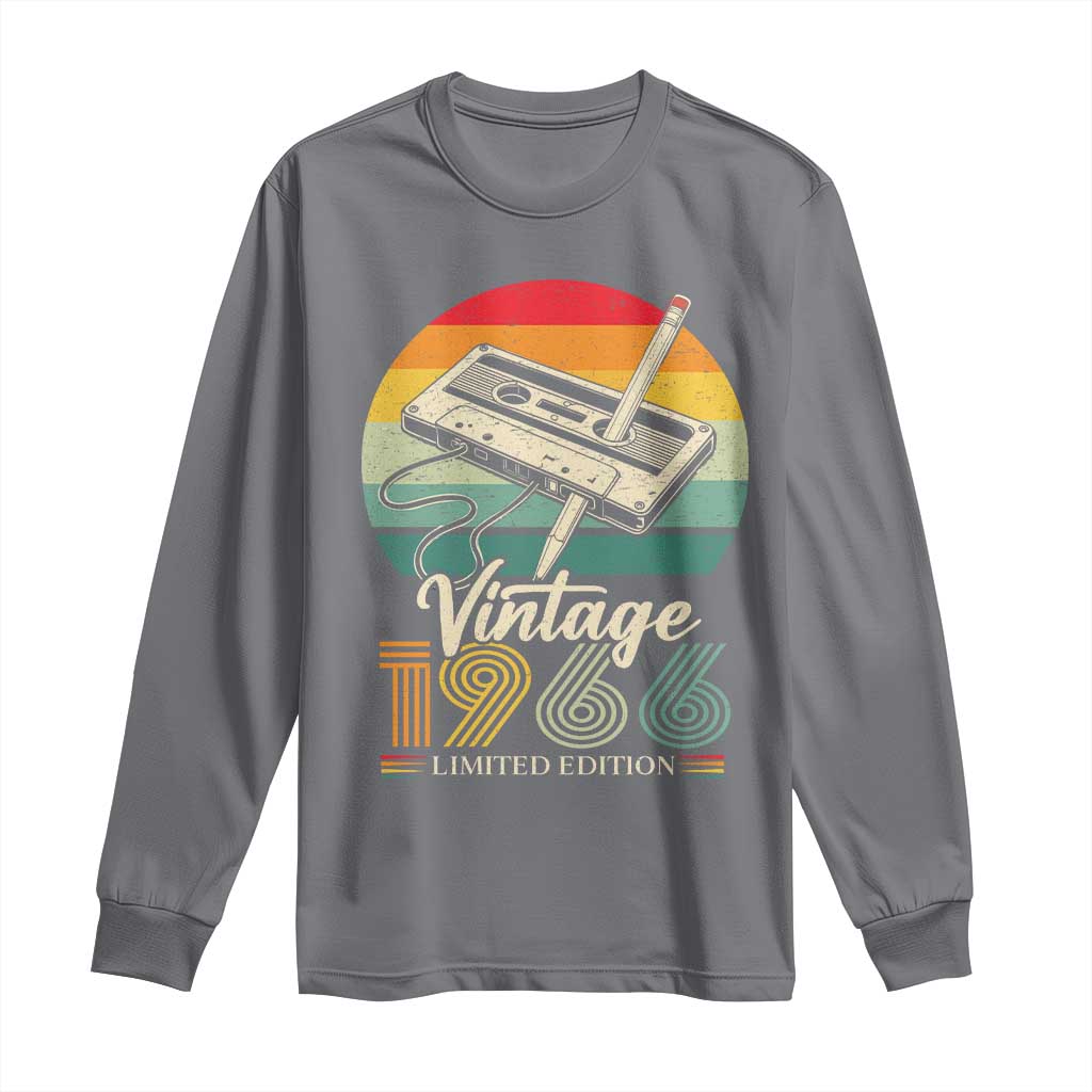 Vintage 1966 Long Sleeve Shirt 60th Birthday Turning 60 Year Old Gifts