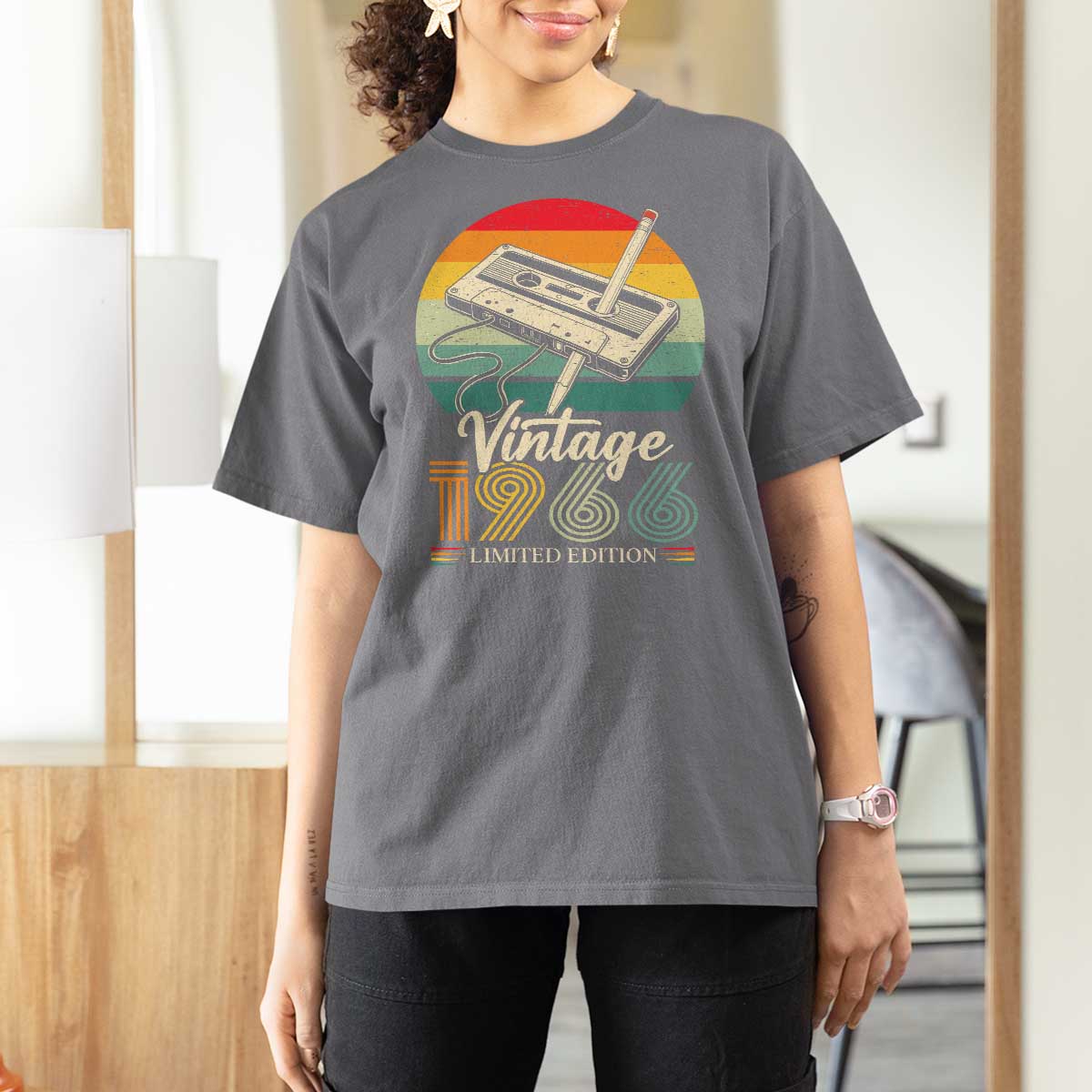 Vintage 1966 T Shirt For Women 60th Birthday Turning 60 Year Old Gifts