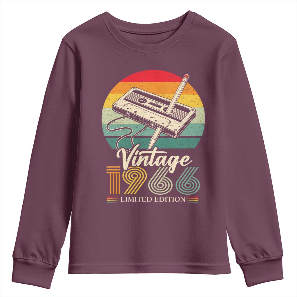 Vintage 1966 Youth Sweatshirt 60th Birthday Turning 60 Year Old Gifts
