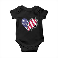 America God Shed His Grace on Thee 4th of July Baby Onesie Patriotic American Flag Cross - Wonder Print Shop