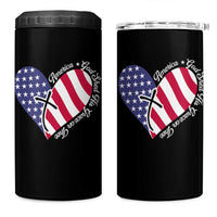 America God Shed His Grace on Thee 4th of July 4 in 1 Can Cooler Tumbler Patriotic American Flag Cross - Wonder Print Shop