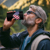 America God Shed His Grace on Thee 4th of July 4 in 1 Can Cooler Tumbler Patriotic American Flag Cross - Wonder Print Shop