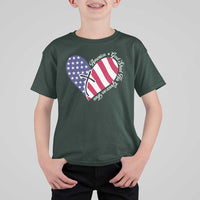 America God Shed His Grace on Thee 4th of July T Shirt For Kid Patriotic American Flag Cross - Wonder Print Shop