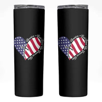 America God Shed His Grace on Thee 4th of July Skinny Tumbler Patriotic American Flag Cross - Wonder Print Shop