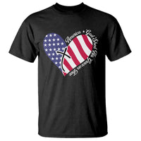 America God Shed His Grace on Thee 4th of July T Shirt Patriotic American Flag Cross - Wonder Print Shop