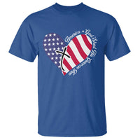 America God Shed His Grace on Thee 4th of July T Shirt Patriotic American Flag Cross - Wonder Print Shop