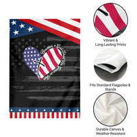 America God Shed His Grace on Thee 4th of July Garden Flag Patriotic American Flag Cross