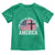God Shed His Grace On Thee Toddler T Shirt Vintage Patriotic Christian USA Flag Cross - Wonder Print Shop
