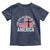 God Shed His Grace On Thee Toddler T Shirt Vintage Patriotic Christian USA Flag Cross - Wonder Print Shop