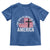 God Shed His Grace On Thee Toddler T Shirt Vintage Patriotic Christian USA Flag Cross - Wonder Print Shop