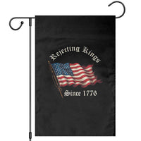 Rejecting Kings Garden Flag Since 1776 No Kings In America Retro US Flag - Wonder Print Shop