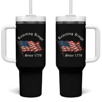 Rejecting Kings Tumbler With Handle Since 1776 No Kings In America Retro US Flag