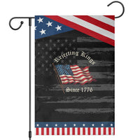 Rejecting Kings Garden Flag Since 1776 No Kings In America Retro US Flag