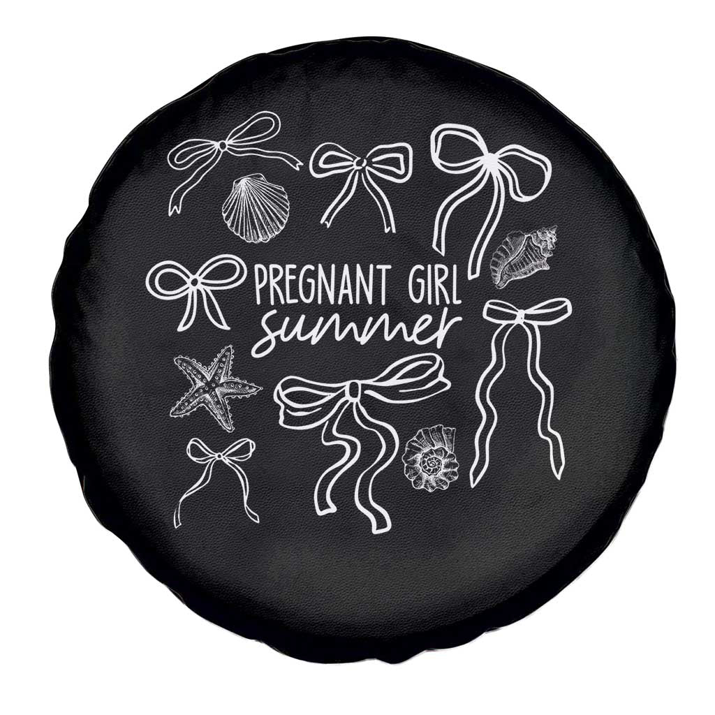 Pregnant Girl Summer Spare Tire Cover Beach Pregnancy Announcement Summer Baby Shower - Wonder Print Shop