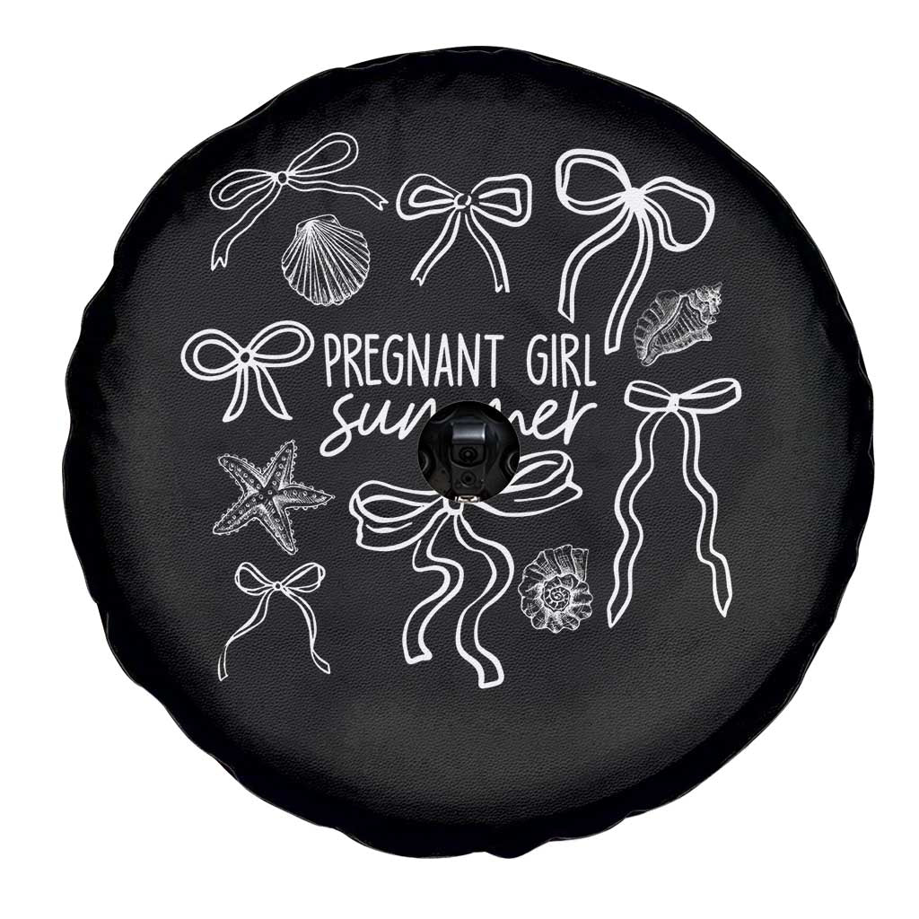 Pregnant Girl Summer Spare Tire Cover Beach Pregnancy Announcement Summer Baby Shower - Wonder Print Shop