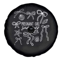Pregnant Girl Summer Spare Tire Cover Beach Pregnancy Announcement Summer Baby Shower - Wonder Print Shop