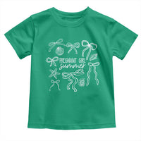 Pregnant Girl Summer Toddler T Shirt Beach Pregnancy Announcement Summer Baby Shower - Wonder Print Shop