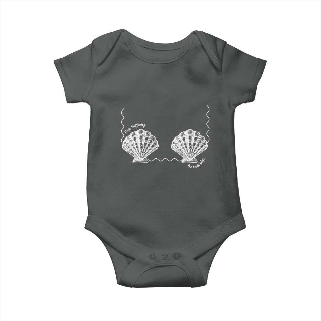 Seashell Bra Baby Onesie Mermaid Cute Summer Beach Vacation - Wonder Print Shop