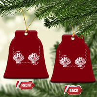 Seashell Bra Ceramic Ornament Mermaid Cute Summer Beach Vacation - Wonder Print Shop