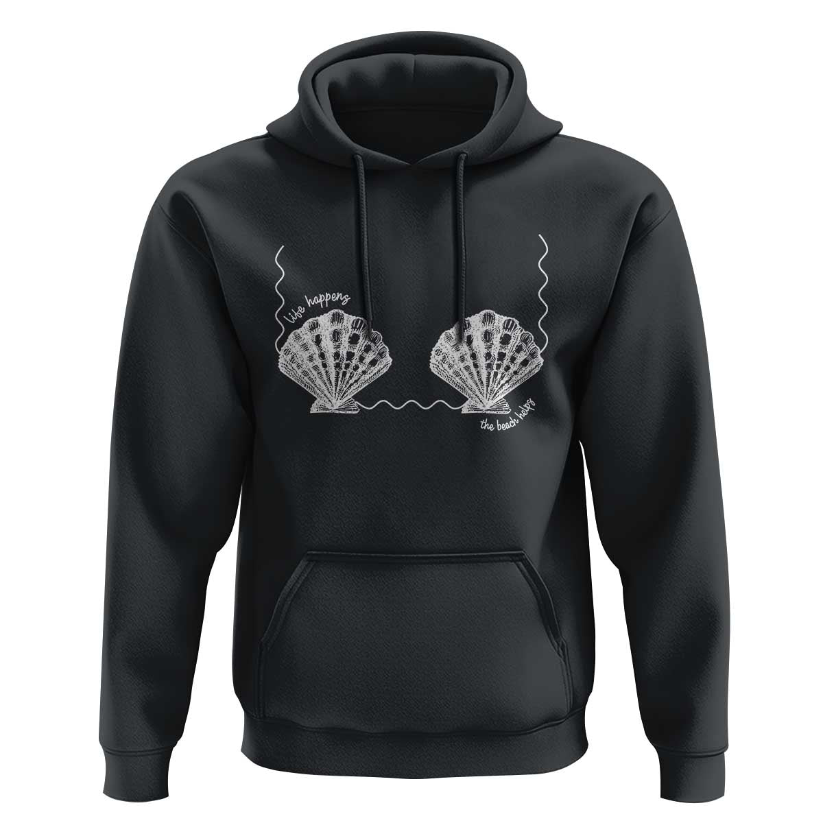 Seashell Bra Hoodie Mermaid Cute Summer Beach Vacation - Wonder Print Shop