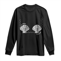 Seashell Bra Long Sleeve Shirt Mermaid Cute Summer Beach Vacation - Wonder Print Shop