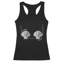Seashell Bra Racerback Tank Top Mermaid Cute Summer Beach Vacation - Wonder Print Shop