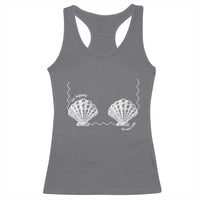 Seashell Bra Racerback Tank Top Mermaid Cute Summer Beach Vacation - Wonder Print Shop